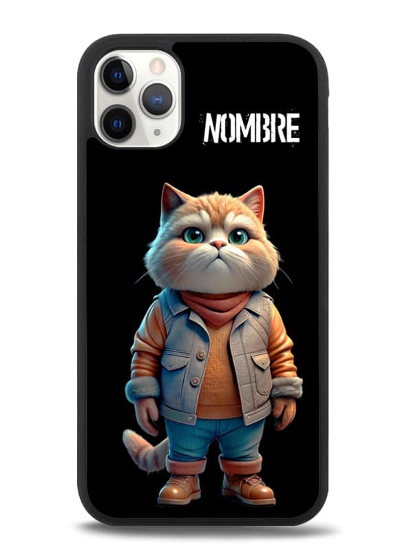 Funda personalizada Gato vestido con Estilo Otoño