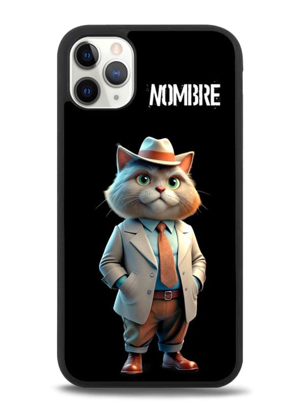 Funda personalizada Gato vestido con Estilo clásico elegante